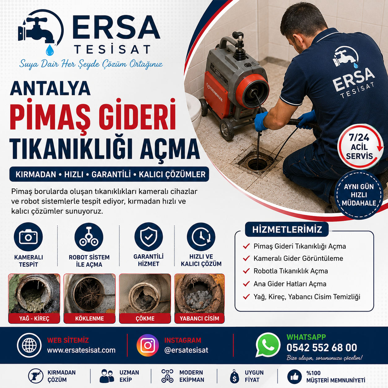 antalya-pimas-gider-borusu-acma 🚰 Antalya Pimaş Gideri Tıkanıklığı Açma Hizmeti